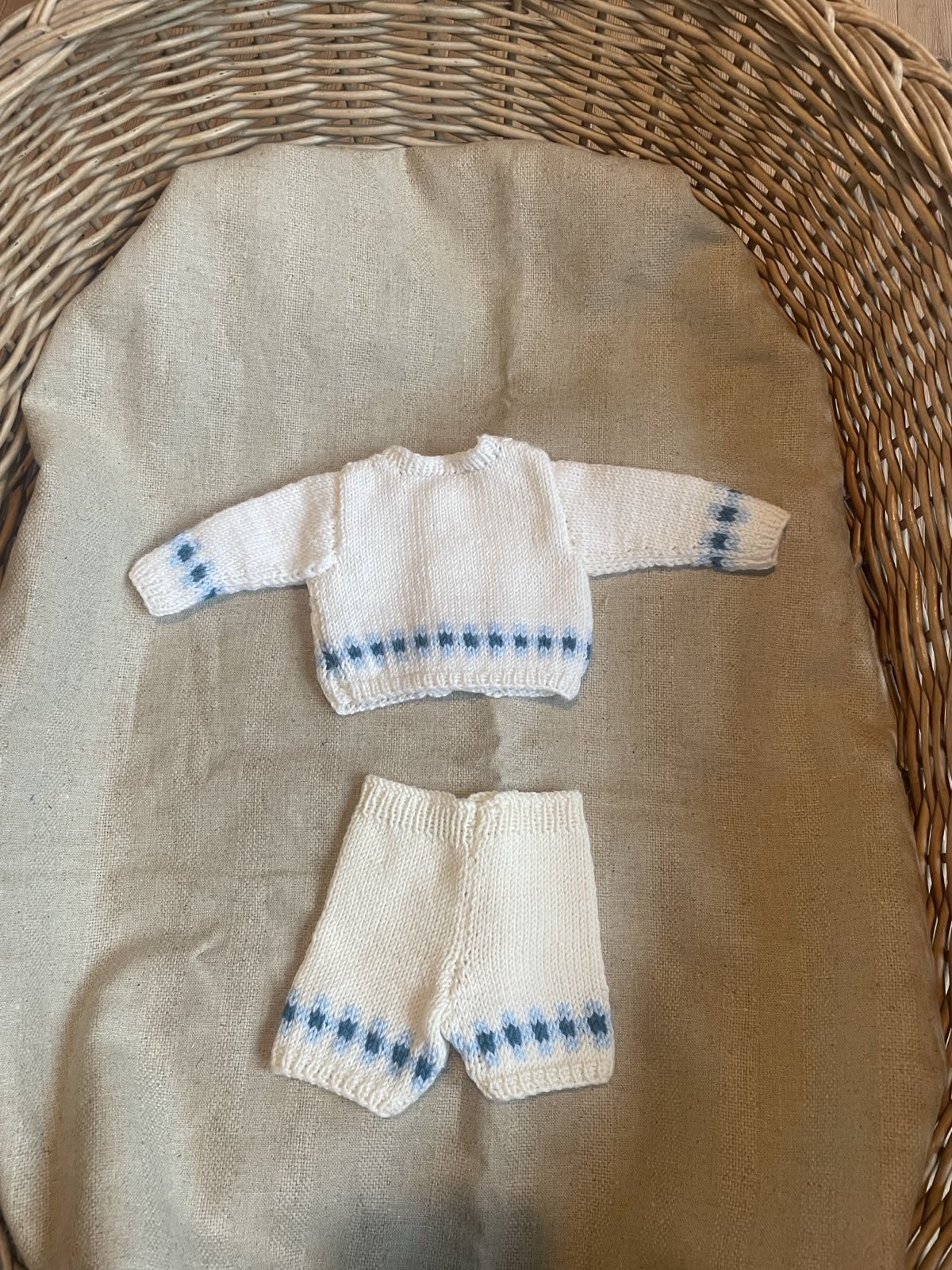 Knitted White Pyjamas