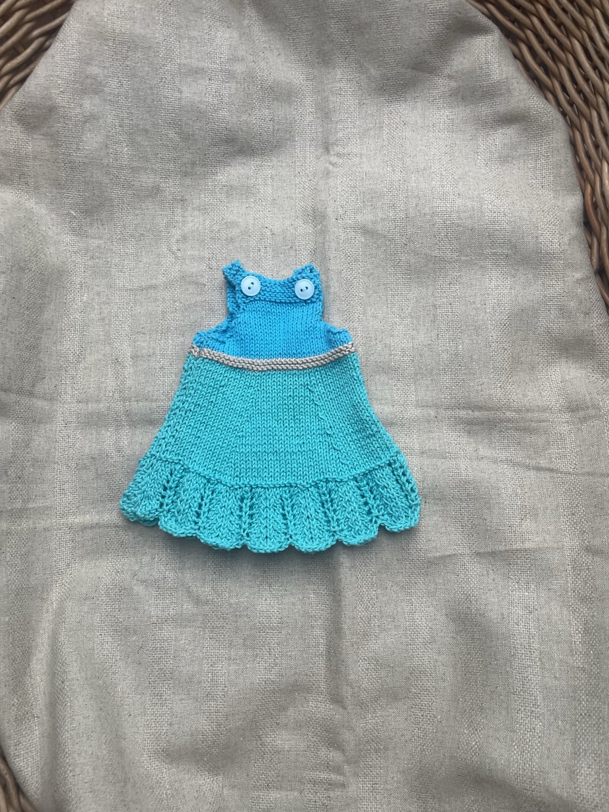 Knitted Blue Dress